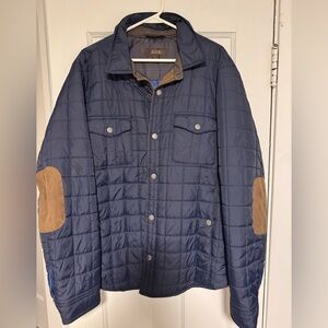 Tasso Elba Men's Navy Quilted Jacket Size XL